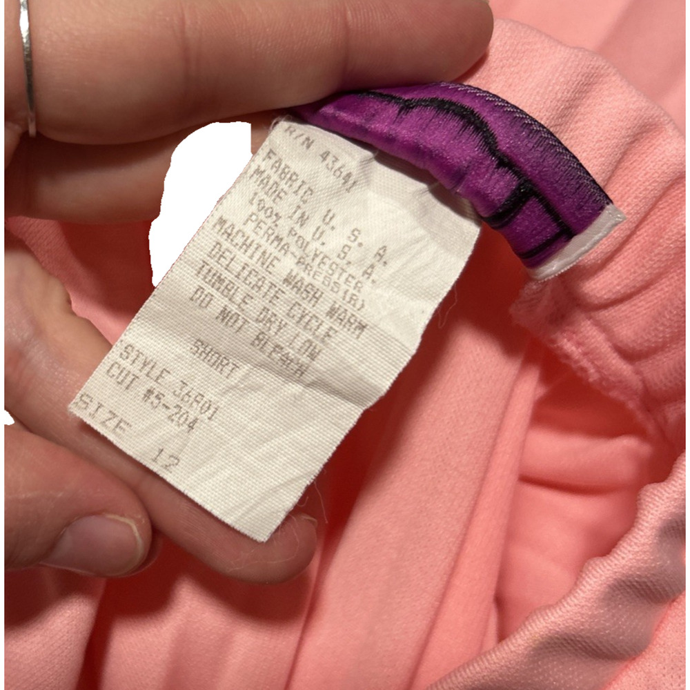 Vintage 80s Pleated Pink Midi Skirt Sz Medium - Picture 12 of 14